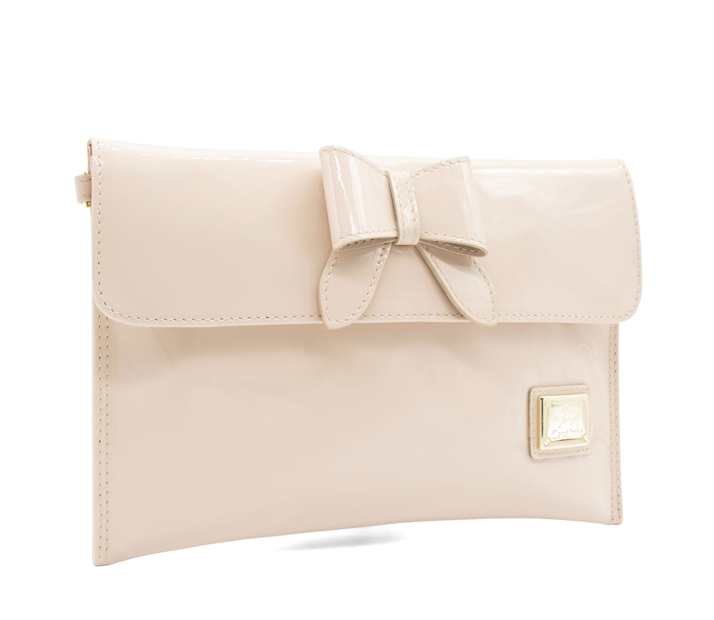 #color_ Beige | Cavalinho All In Patent Leather Clutch Bag - Beige - 18090068.05_2