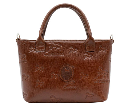 #color_ SaddleBrown | Cavalinho Cavalo Lusitano Mini Leather Handbag - SaddleBrown - 18090243.13.99