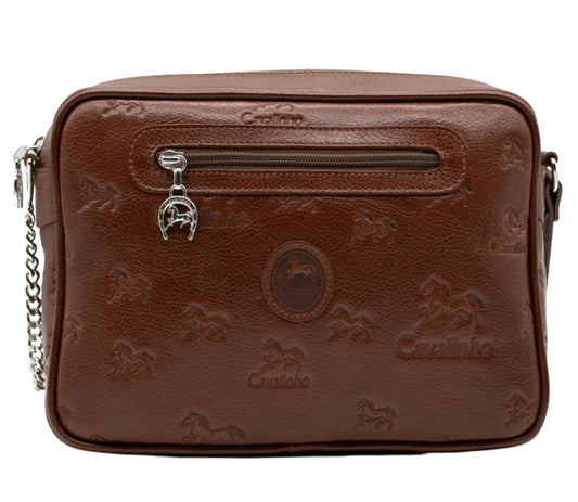#color_ SaddleBrown | Cavalinho Cavalo Lusitano Leather Crossbody Bag - SaddleBrown - 18090251.13.99