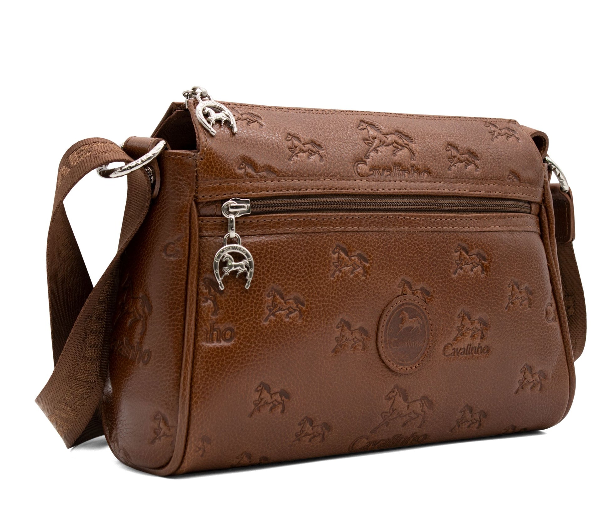 #color_ SaddleBrown | Cavalinho Cavalo Lusitano Leather Crossbody Bag - SaddleBrown - 18090373.13_2