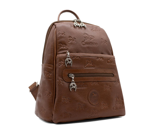 #color_ SaddleBrown | Cavalinho Cavalo Lusitano Leather Backpack - SaddleBrown - 18090412.13_2