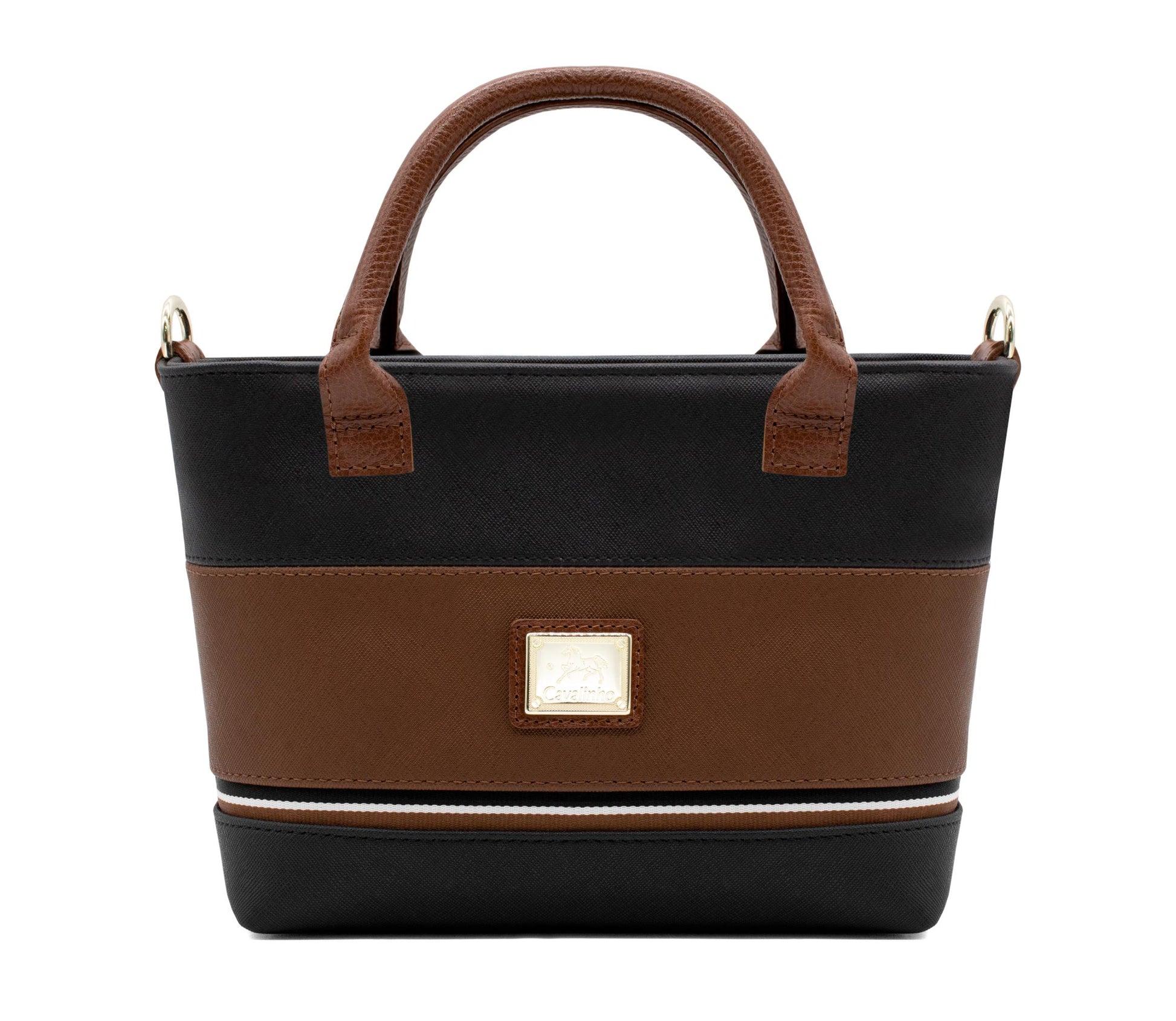 #color_ Black & Honey | Cavalinho Unique Mini Handbag - Black & Honey - 18260243.32_1