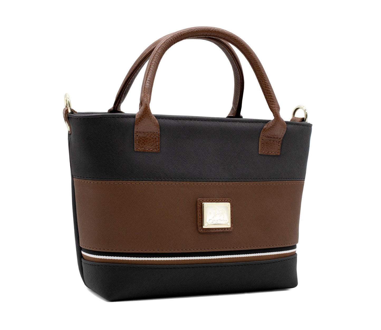 #color_ Black & Honey | Cavalinho Unique Mini Handbag - Black & Honey - 18260243.32_2