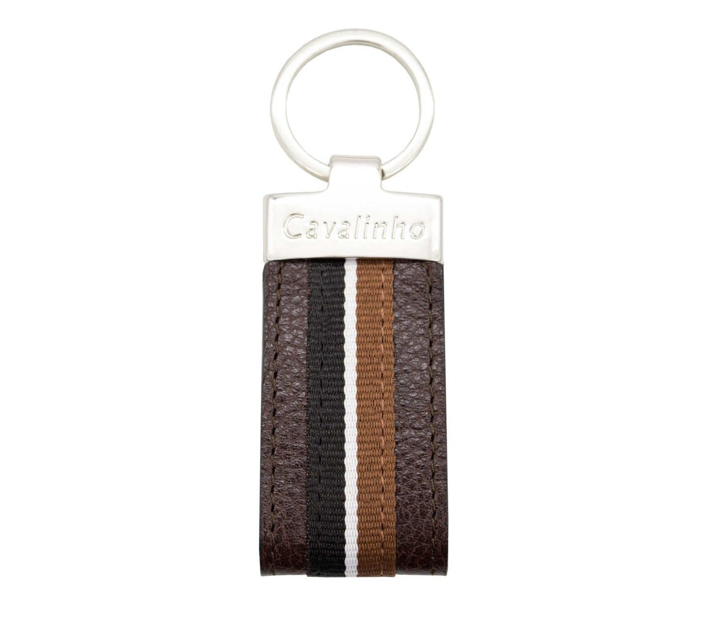 #color_ Brown | Cavalinho The Sailor Leather Keychain - Brown - 28150536.02_1