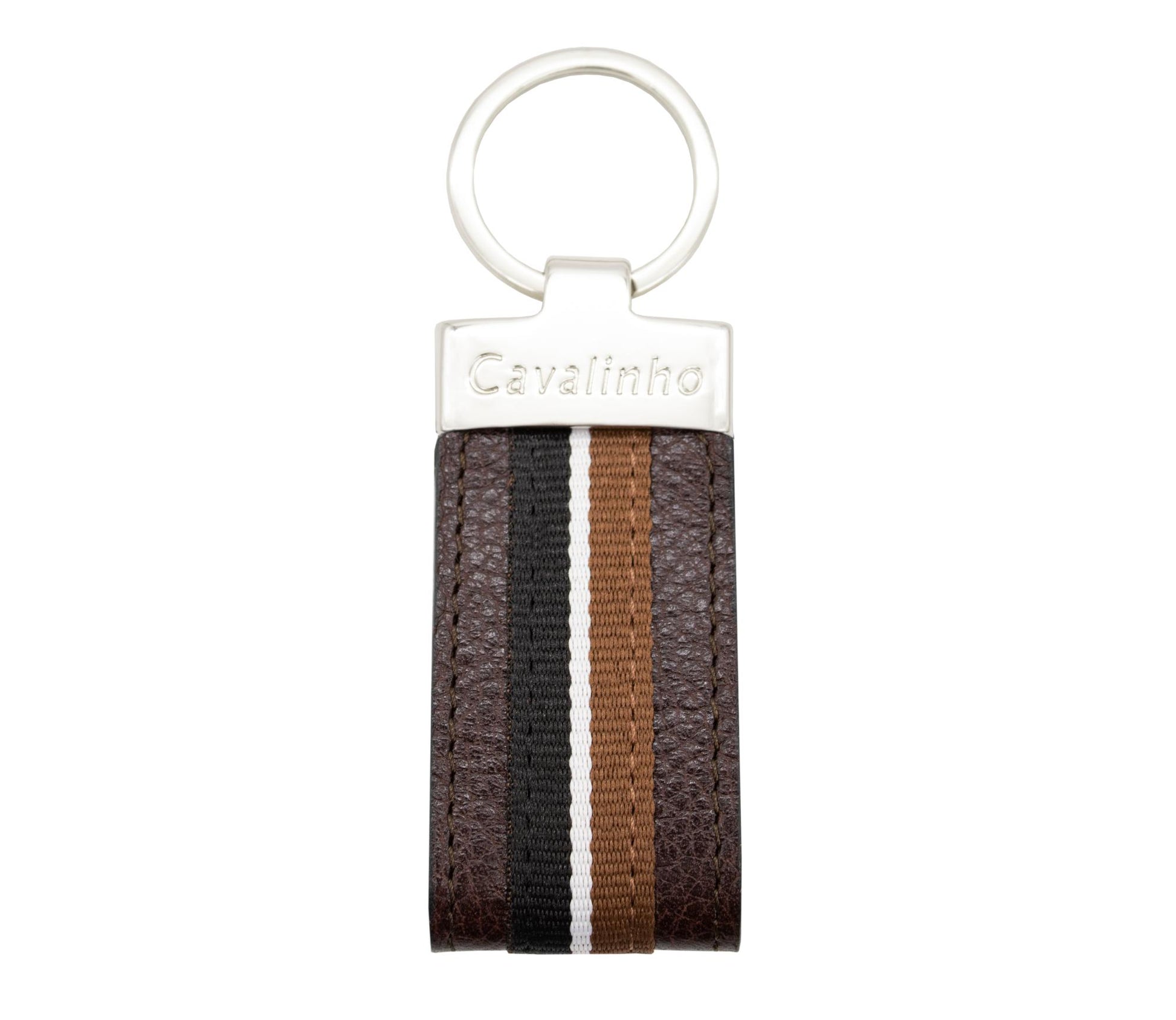 #color_ Brown | Cavalinho The Sailor Leather Keychain - Brown - 28150536.02_1