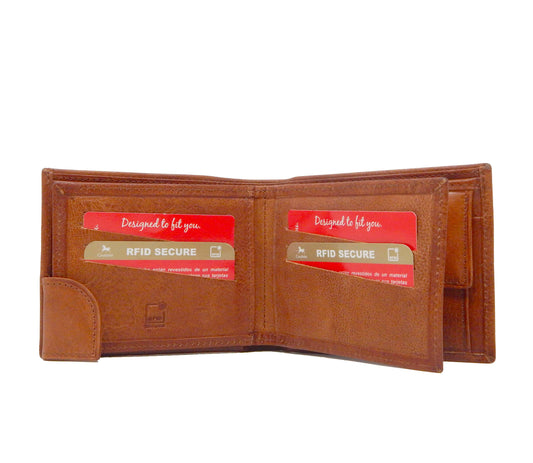 #color_ SaddleBrown | Cavalinho Men's Bifold Leather Wallet - SaddleBrown - 28160512.13.99_4