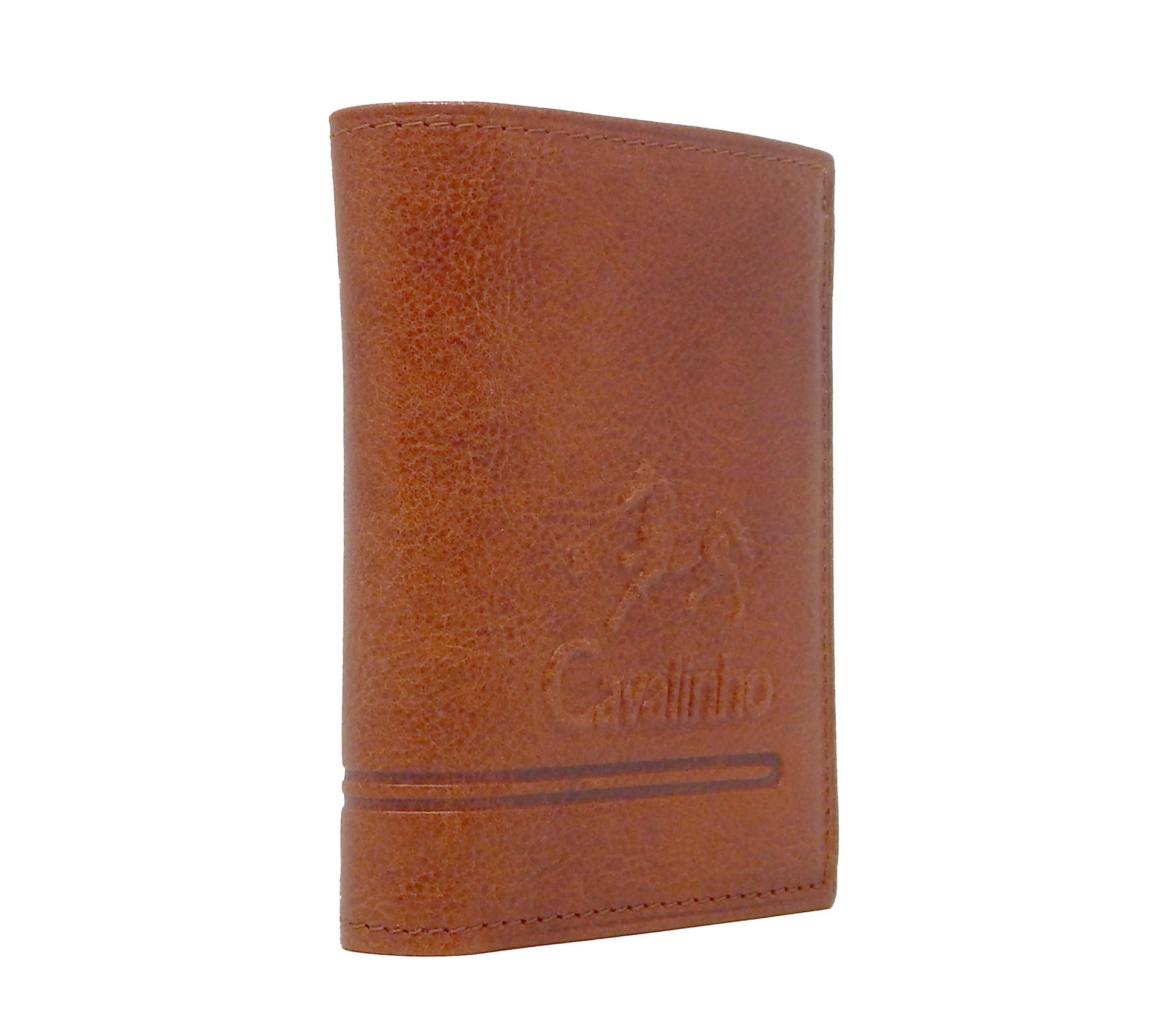 #color_ SaddleBrown | Cavalinho Men's Trifold Leather Wallet - SaddleBrown - 28160522.13.99_2