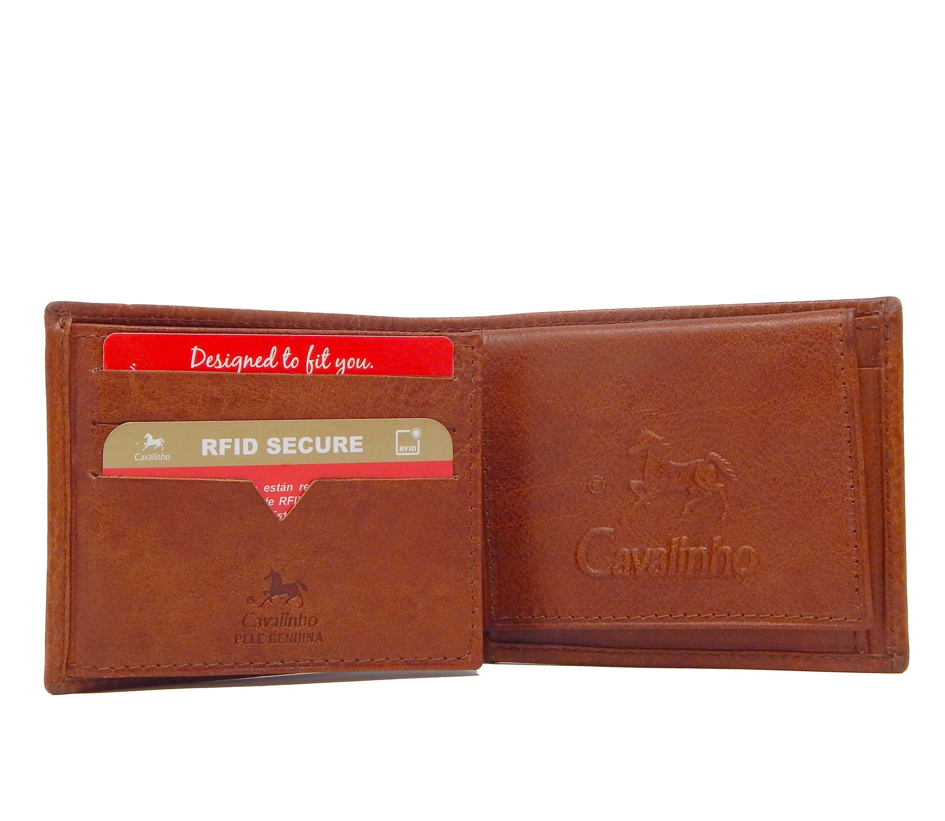 #color_ SaddleBrown | Cavalinho Men's Leather Trifold Leather Wallet - SaddleBrown - 28160529.13.99_4