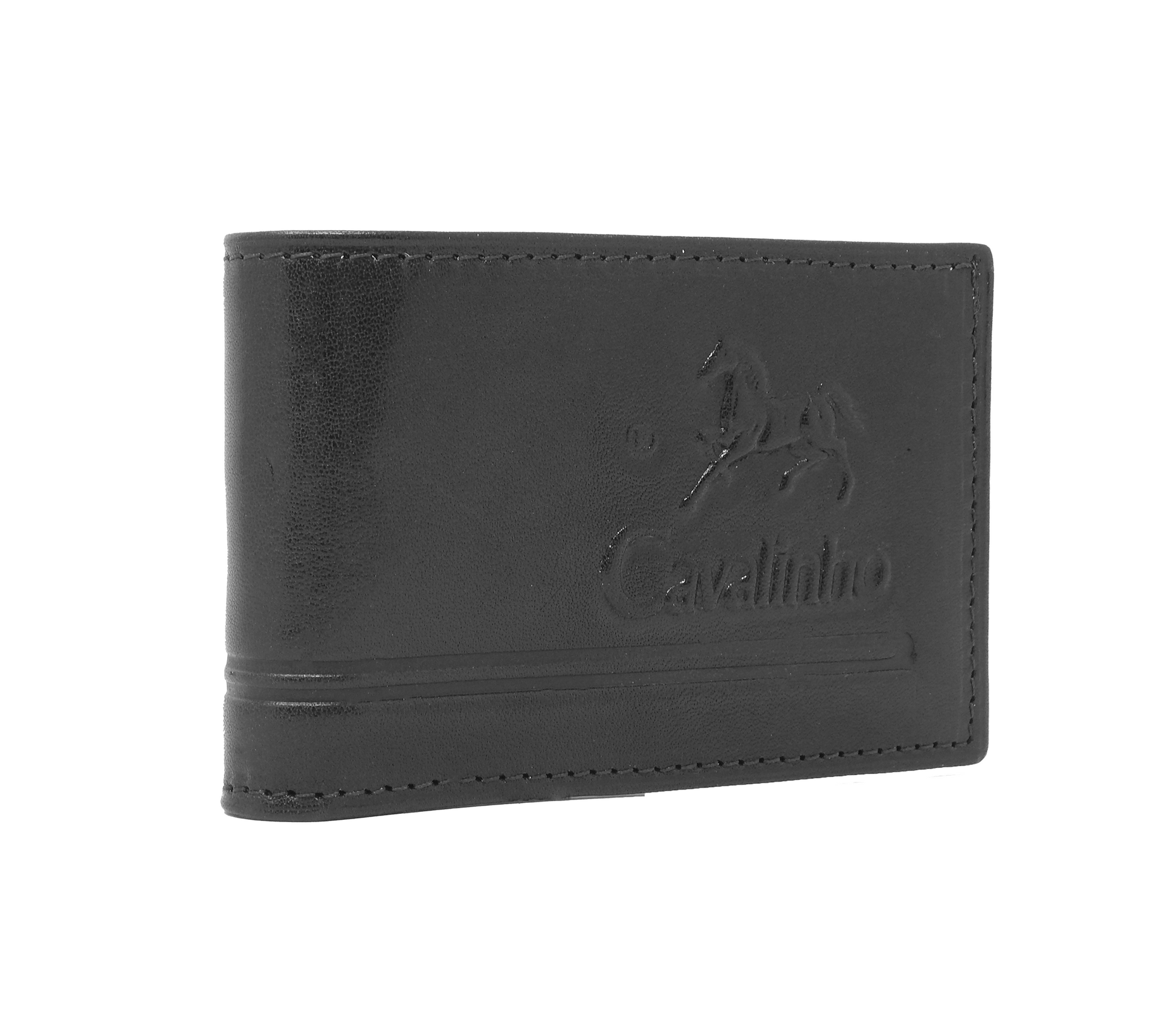 #color_ Black | Cavalinho Men's Bifold Leather Wallet - Black - 28160585.01_2