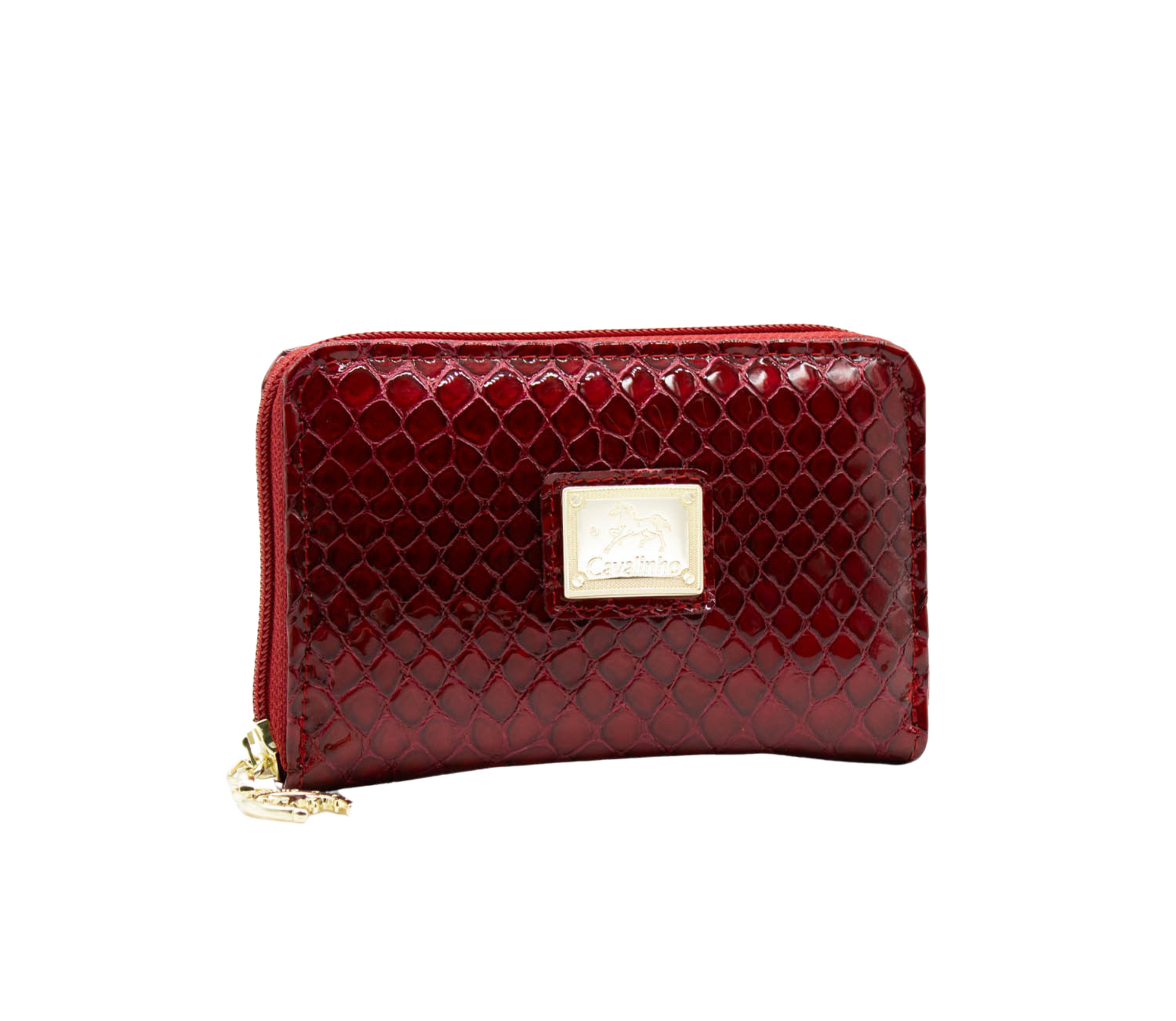 #color_ Red | Cavalinho Gallop Patent Leather Card Holder Wallet - Red - 28170217.04_2