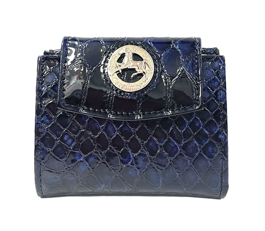 #color_ Navy | Cavalinho Gallop Mini Patent Leather Wallet - Navy - 28170279.03.99_1