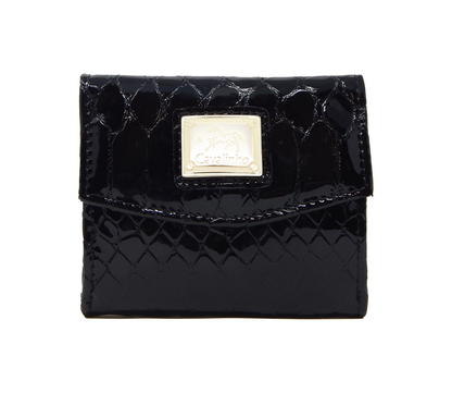 #color_ Black | Cavalinho Gallop Mini Patent Leather Wallet - Black - 28170530.01_1