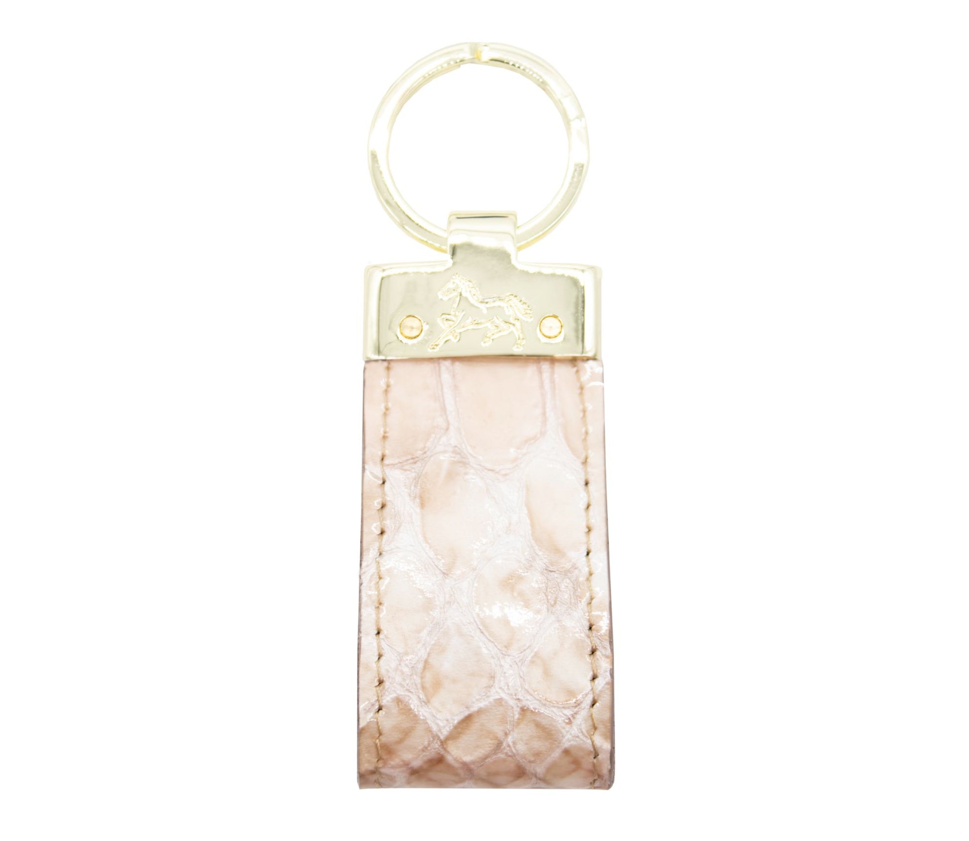 #color_ Beige | Cavalinho Gallop Patent Leather Keychain - Beige - 28170536.05_2