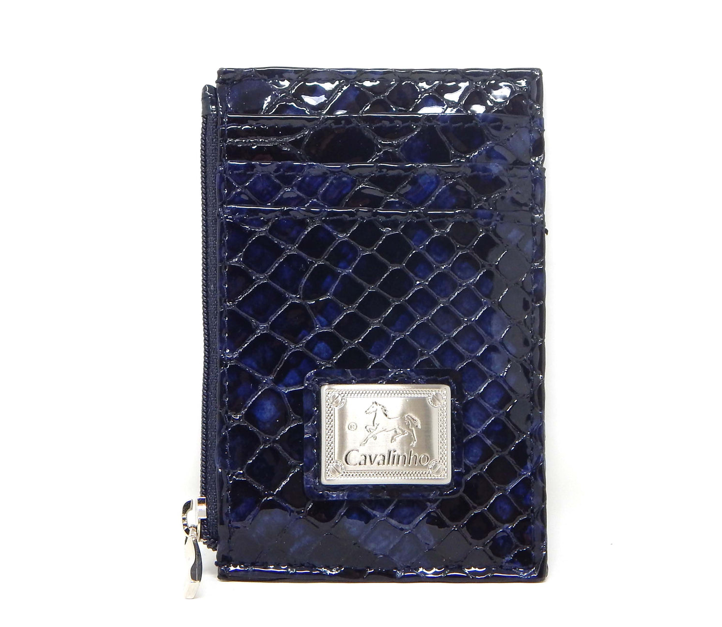 #color_ Navy | Cavalinho Gallop Leather Card Holder Slim Wallet - Navy - 28170573.03.99_1