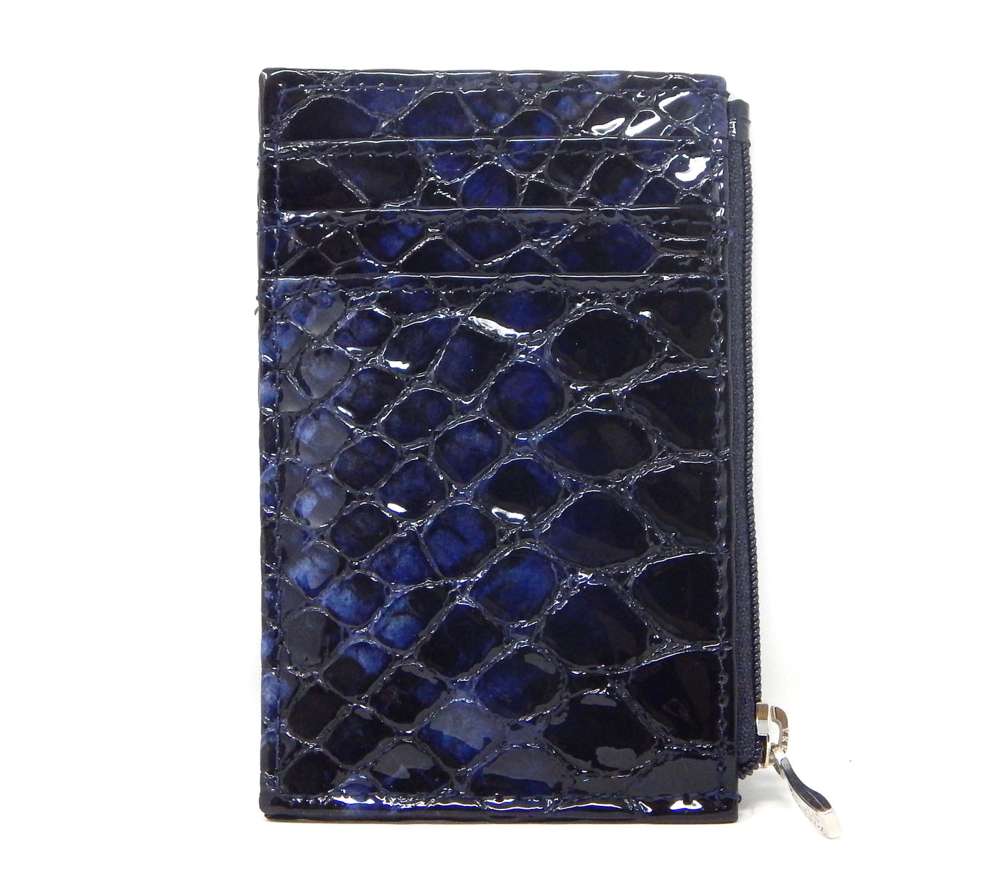 #color_ Navy | Cavalinho Gallop Leather Card Holder Slim Wallet - Navy - 28170573.03.99_2
