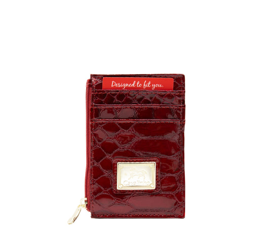 #color_ Red | Cavalinho Gallop Leather Card Holder Slim Wallet - Red - 28170573.04_1