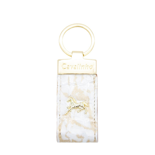 #color_ Beige White | Cavalinho Mystic Patent Leather Keychain - Beige White - 28460536.31_1