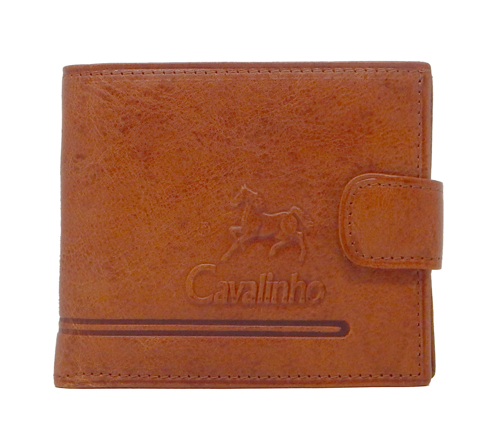 #color_ SaddleBrown | Cavalinho Men's Trifold Leather Wallet - SaddleBrown - 28610503.13.99_1