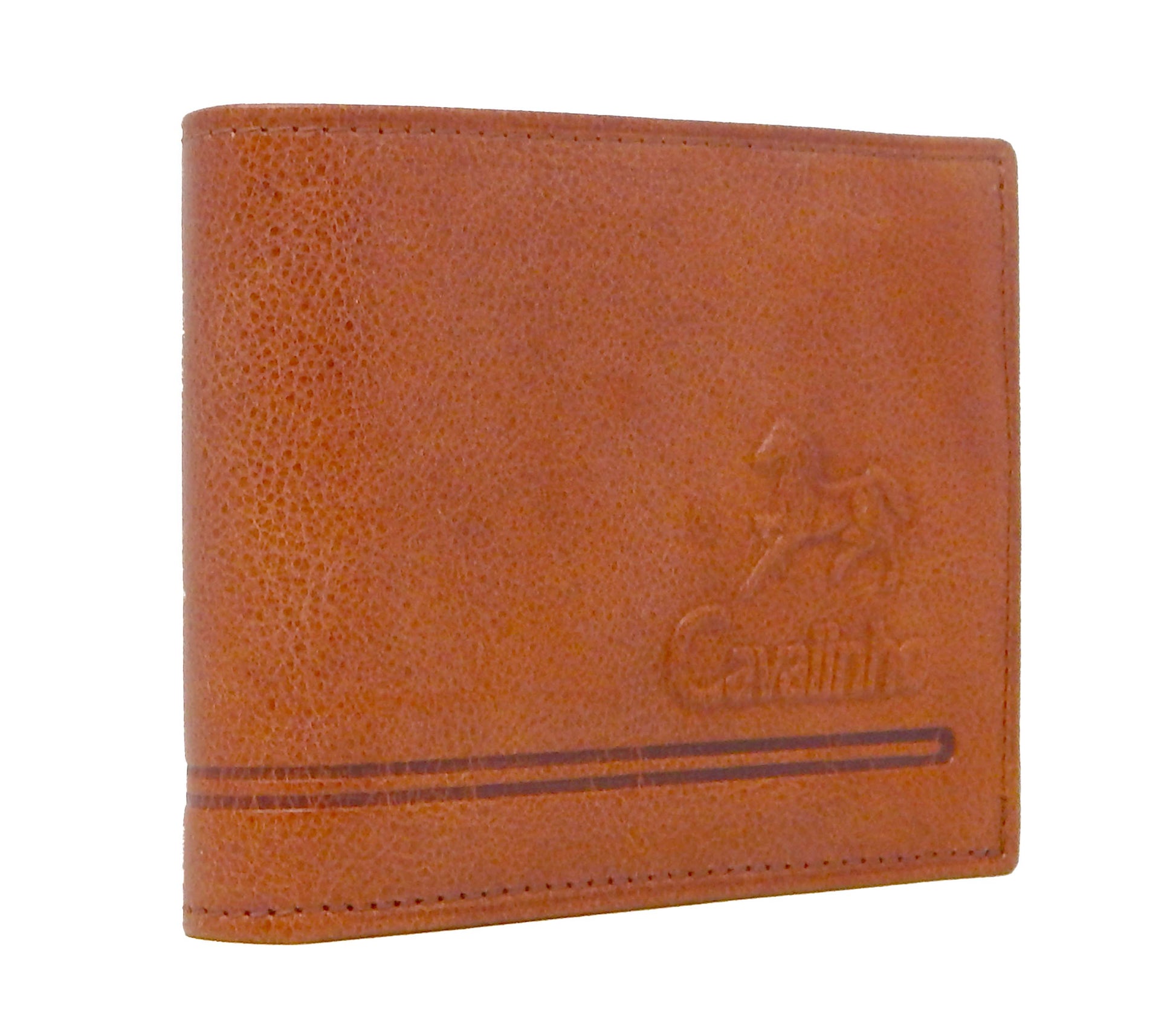 #color_ SaddleBrown | Cavalinho Men's Trifold Leather Wallet - SaddleBrown - 28610507.13.99_2