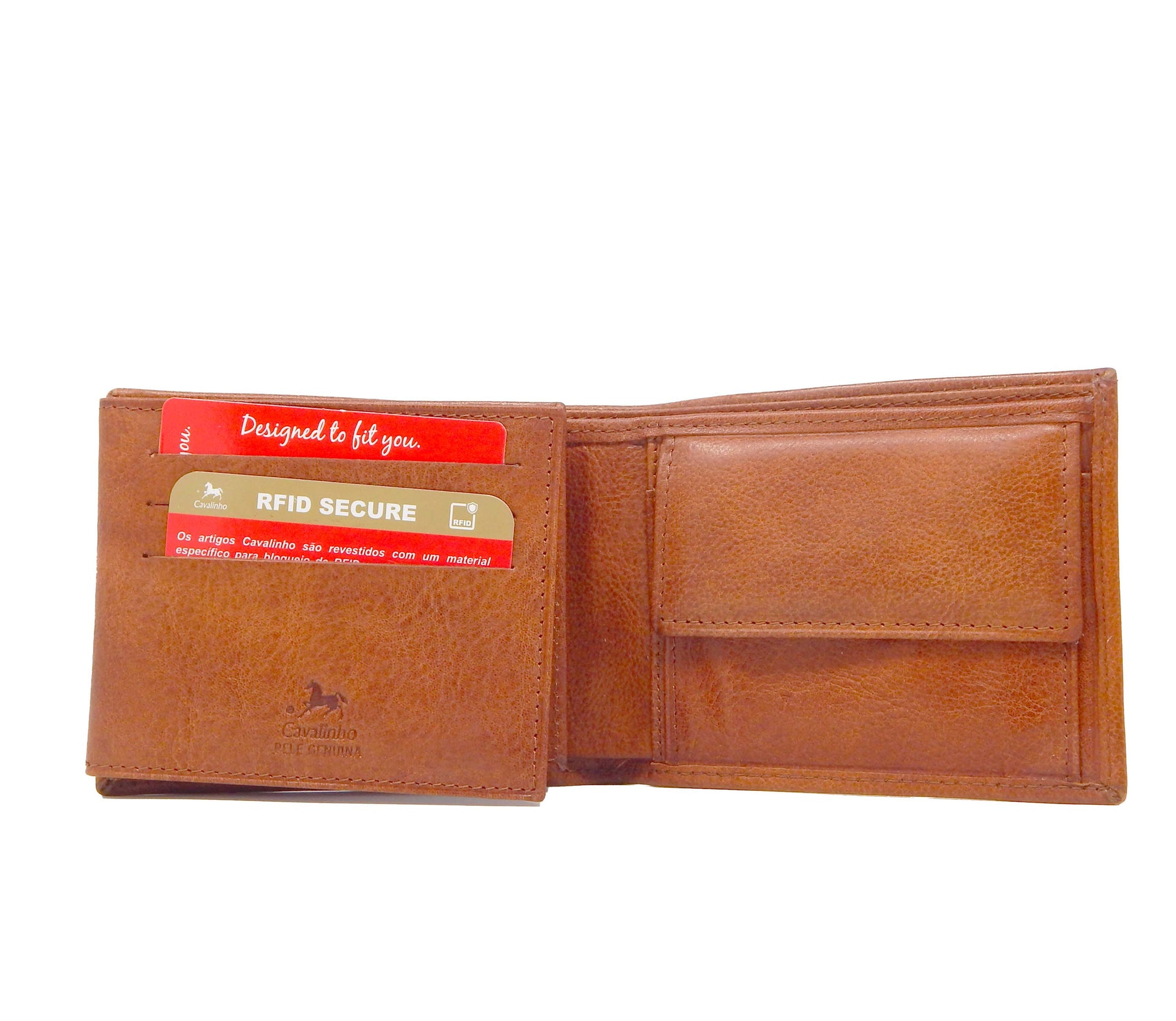 #color_ SaddleBrown | Cavalinho Men's Trifold Leather Wallet - SaddleBrown - 28610507.13.99_4