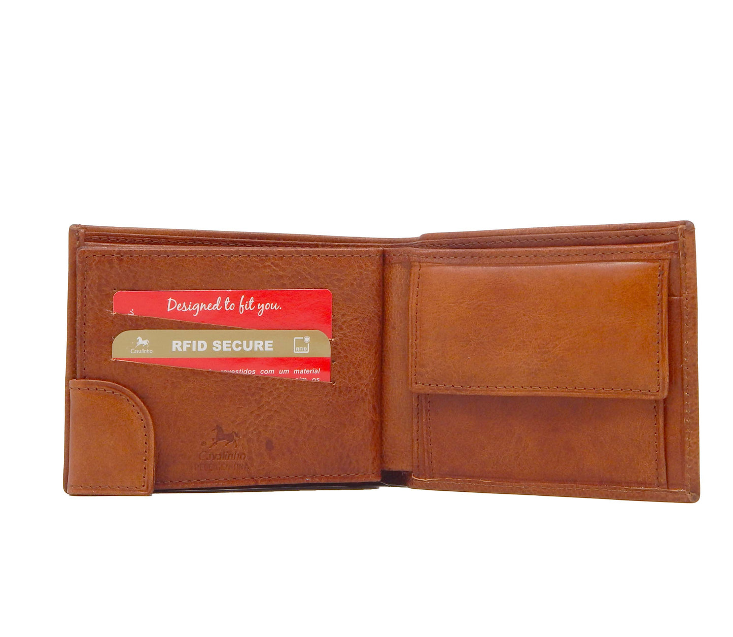 #color_ SaddleBrown | Cavalinho Men's Bifold Leather Wallet - SaddleBrown - 28610512.13.99_5