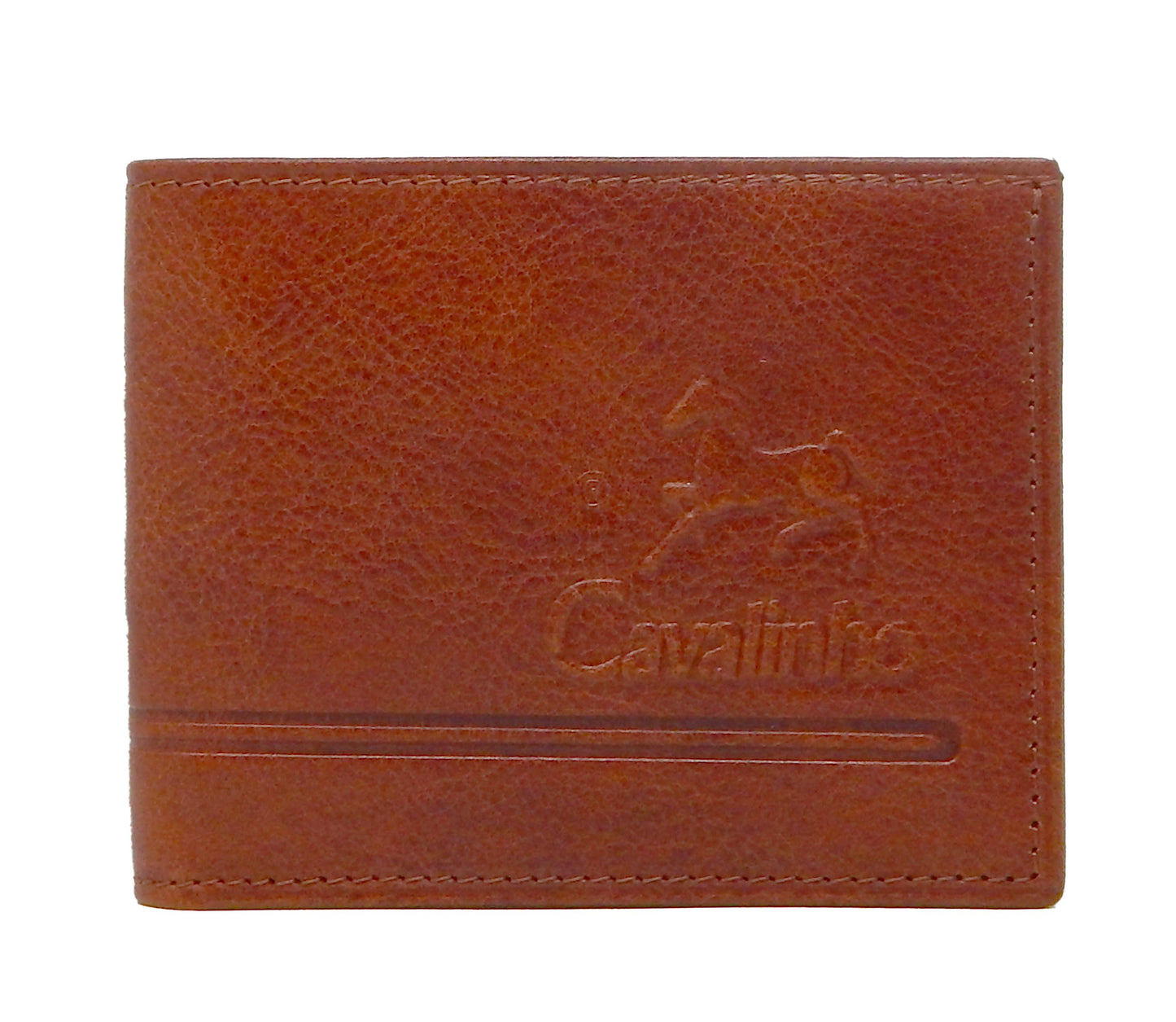 #color_ SaddleBrown | Cavalinho Men's Trifold Leather Wallet - SaddleBrown - 28610523.13.99_1