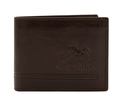 #color_ Brown | Cavalinho Men's Leather Trifold Leather Wallet - Brown - 28610529.02_1