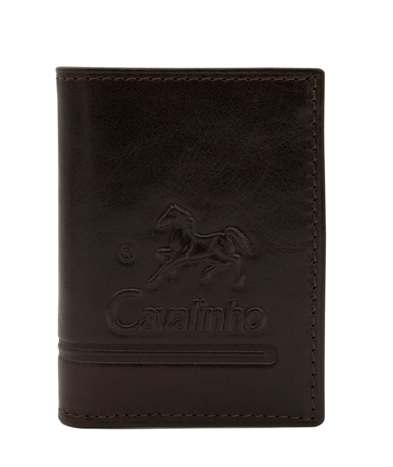 #color_ Brown | Cavalinho Men's Bifold Slim Leather Wallet - Brown - 28610533.02_1