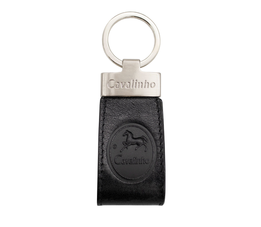 #color_ Black | Cavalinho Leather Keychain - Black - 28610536.01