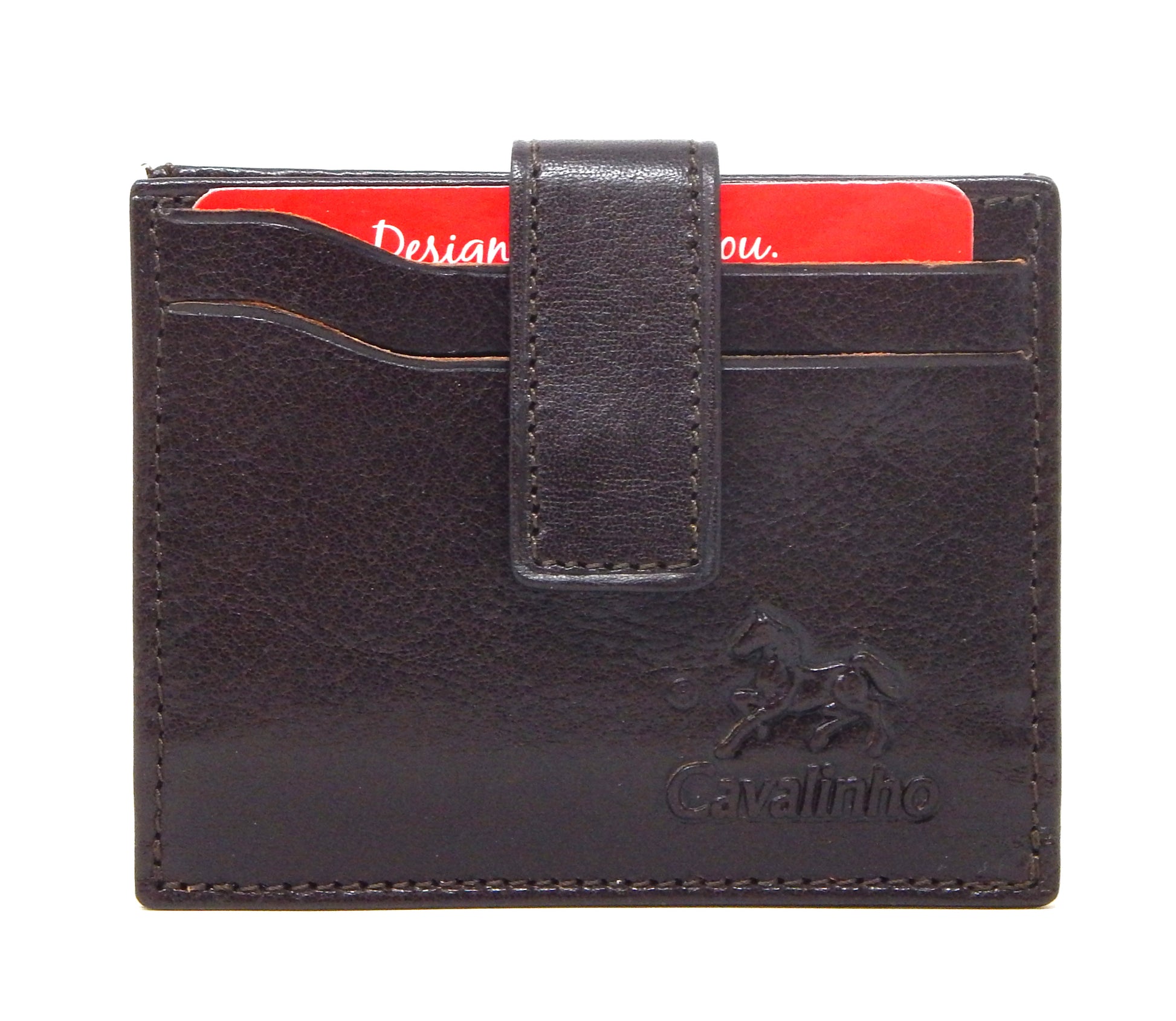 #color_ Brown | Cavalinho Leather Card Holder Wallet - Brown - 28610576.02.99_1