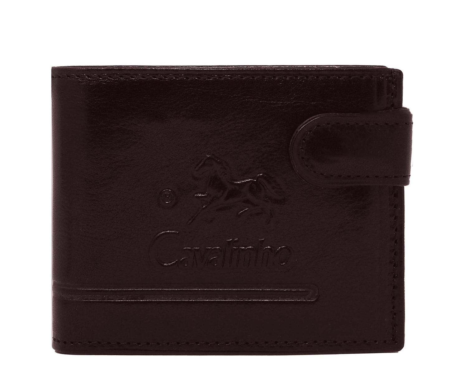 #color_ Brown | Cavalinho Men's Trifold Leather Wallet - Brown - 28610586.02_1