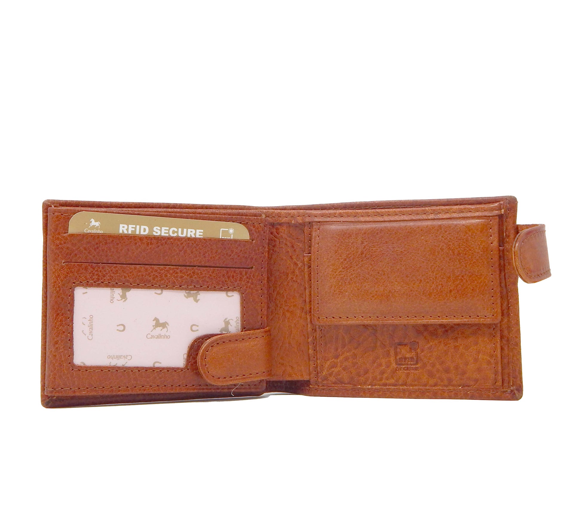 #color_ SaddleBrown | Cavalinho Men's Trifold Leather Wallet - SaddleBrown - 28610586.13.99_4