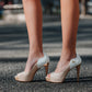#color_ Beige | Cavalinho Gold Platform Heels - Beige - 48100586.31_LifeStyle_2