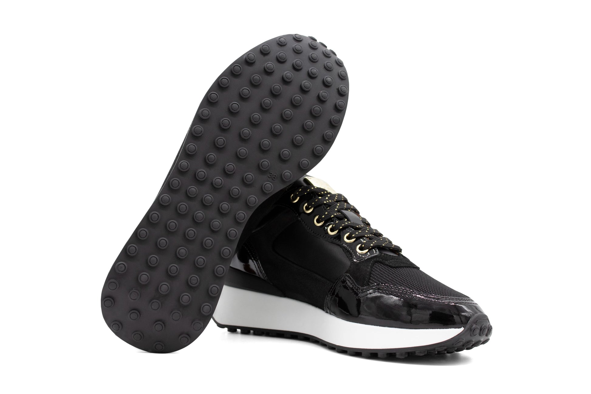 #color_ Black | Cavalinho Navy Line Sneakers - Black - 48130103.01_5