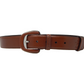 #color_ SaddleBrown Silver | Cavalinho Classic Smooth Leather Belt - SaddleBrown Silver - 58010906.13.S_1
