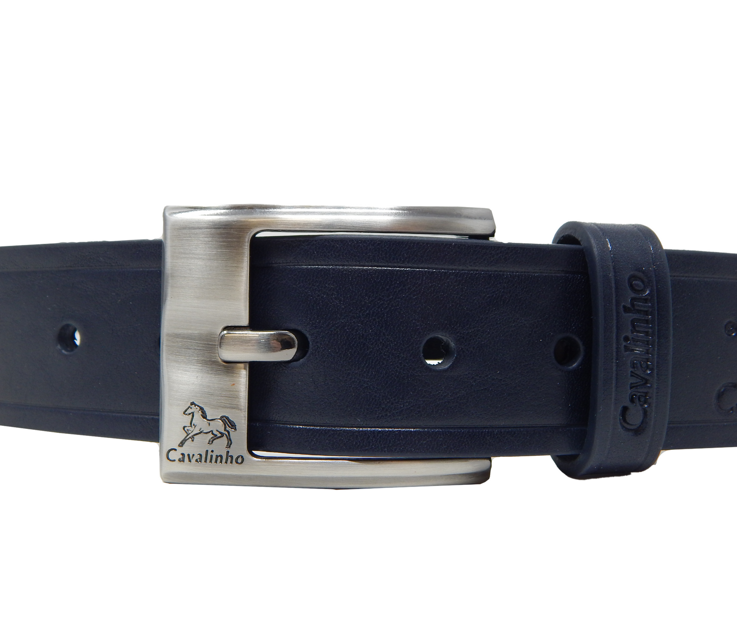 #color_ Navy Silver | Cavalinho Men’s Leather Belt - Navy Silver - 58020514.03_3