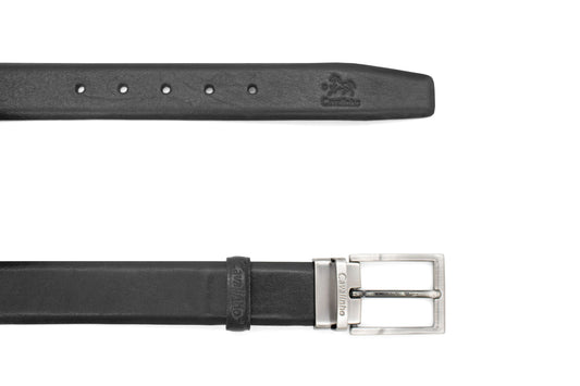 #color_ Black Silver | Cavalinho Classic Leather Belt - Black Silver - 58020534.01_3