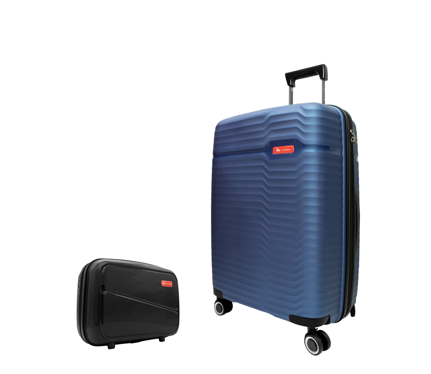 #color_ Black | Cavalinho Canada & USA 2 Piece Hardside Luggage Set (14" & 24") - Black - 68010003.0103.S1424._3
