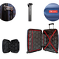 #color_ SteelBlue | Cavalinho Canada & USA 2 Piece Hardside Luggage Set (14" & 24") - SteelBlue - 68010003.0303.S1424._4