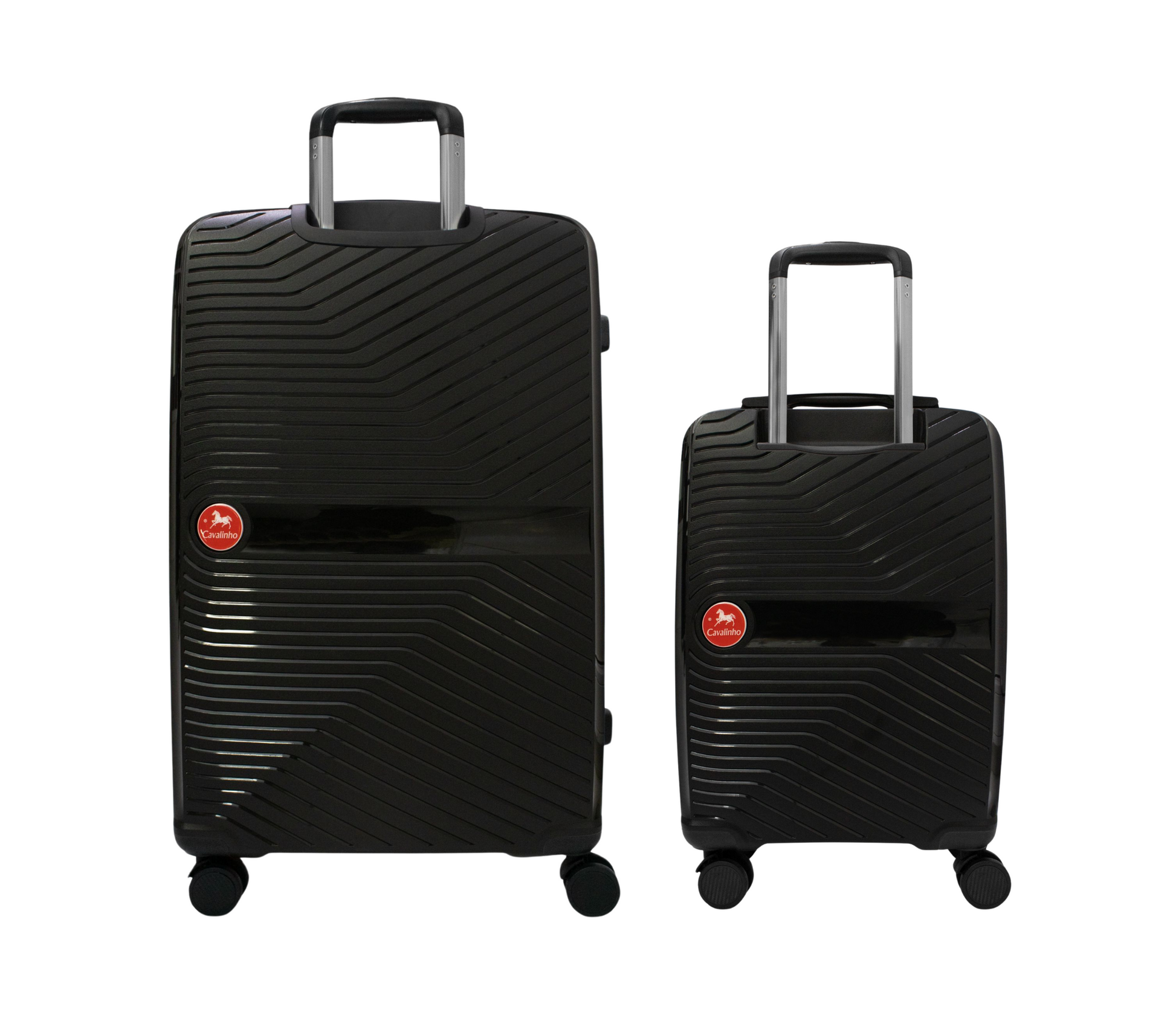 #color_ Black Black | Cavalinho Canada & USA Colorful 2 Piece Luggage Set (19" & 28") - Black Black - 68020004.0101.S1928._3