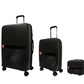 #color_ Black Black Black | Cavalinho Canada & USA Colorful 3 Piece Luggage Set (15", 19" & 28") - Black Black Black - 68020004.010101.S151928._2