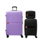 #color_ Black Black Lilac | Cavalinho Canada & USA Colorful 3 Piece Luggage Set (15", 19" & 28") - Black Black Lilac - 68020004.010139.S151928._1