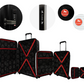 #color_ Black White Black | Cavalinho Canada & USA Colorful 3 Piece Luggage Set (15", 19" & 28") - Black White Black - 68020004.010601.S151928._4