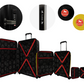 #color_ Black Yellow Black | Cavalinho Canada & USA Colorful 3 Piece Luggage Set (15", 19" & 28") - Black Yellow Black - 68020004.010801.S151928._4