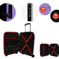 #color_ Black Lilac | Cavalinho Canada & USA Colorful 2 Piece Luggage Set (15" & 19") - Black Lilac - 68020004.0139.S1519._4