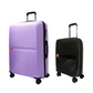 #color_ Black Lilac | Cavalinho Canada & USA Colorful 2 Piece Luggage Set (19" & 28") - Black Lilac - 68020004.0139.S1928._2