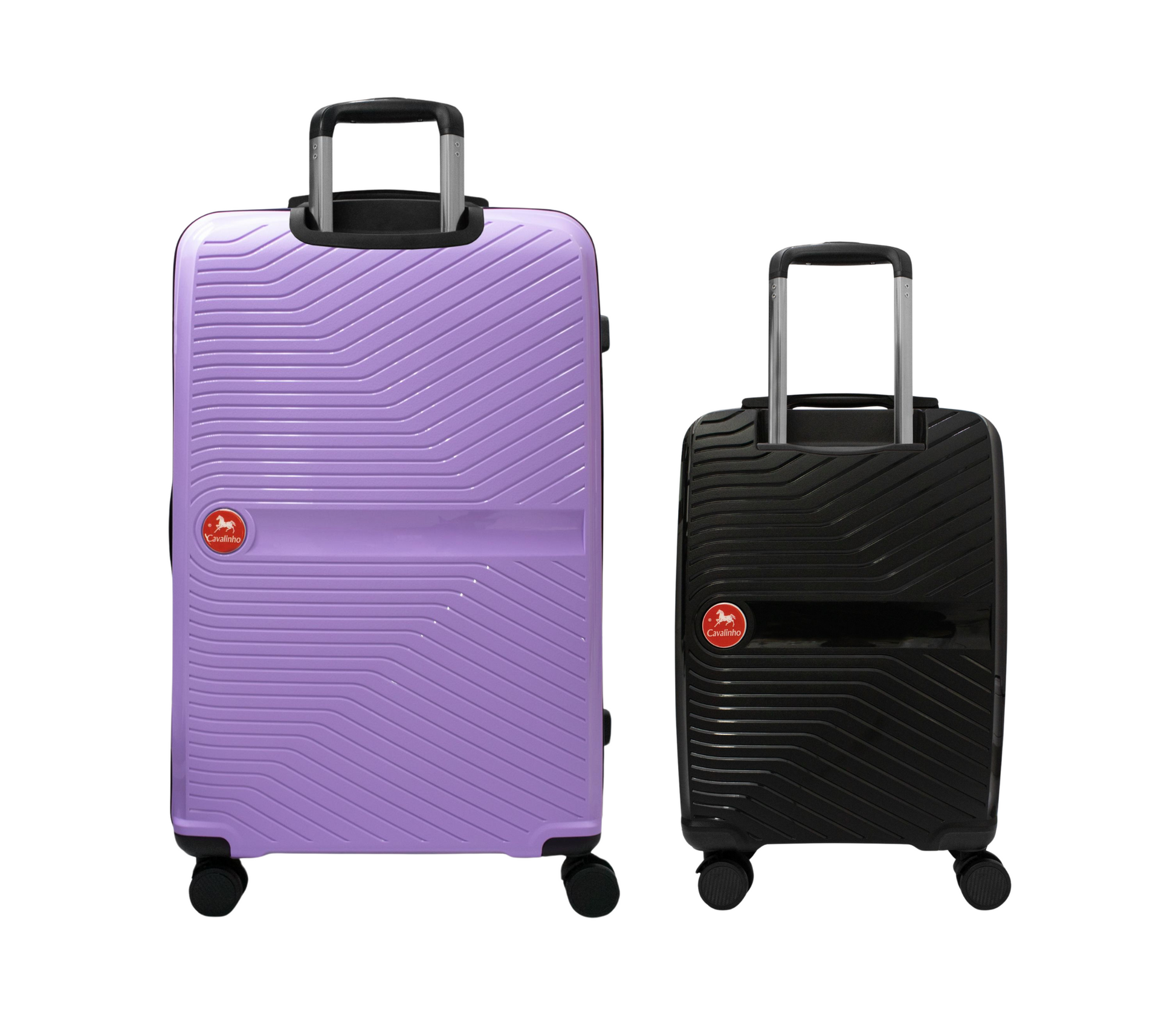 #color_ Black Lilac | Cavalinho Canada & USA Colorful 2 Piece Luggage Set (19" & 28") - Black Lilac - 68020004.0139.S1928._3