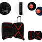 #color_ Navy Black | Cavalinho Canada & USA Colorful 2 Piece Luggage Set (15" & 19") - Navy Black - 68020004.0301.S1519._4