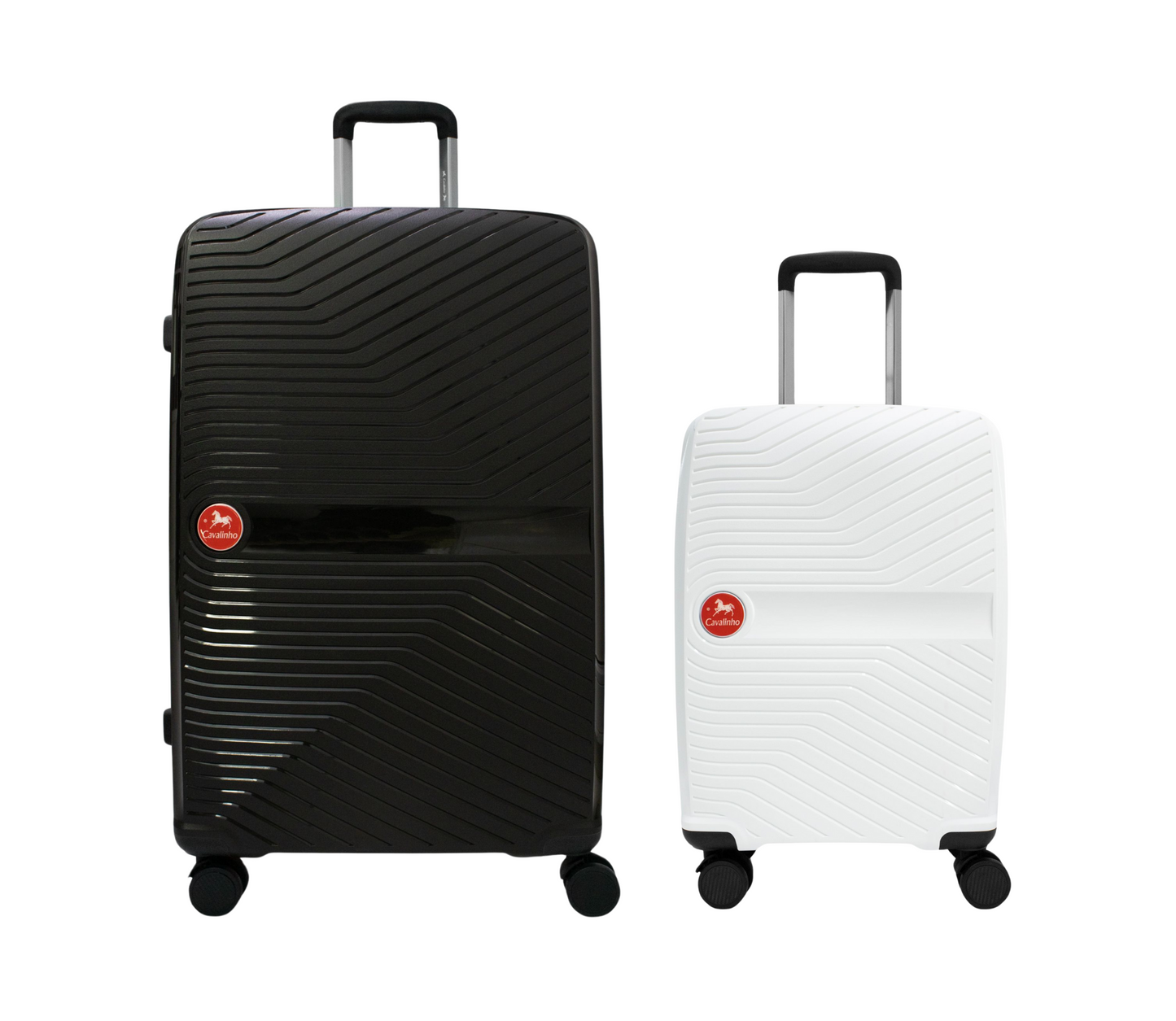 #color_ White Black | Cavalinho Canada & USA Colorful 2 Piece Luggage Set (19" & 28") - White Black - 68020004.0601.S1928._1