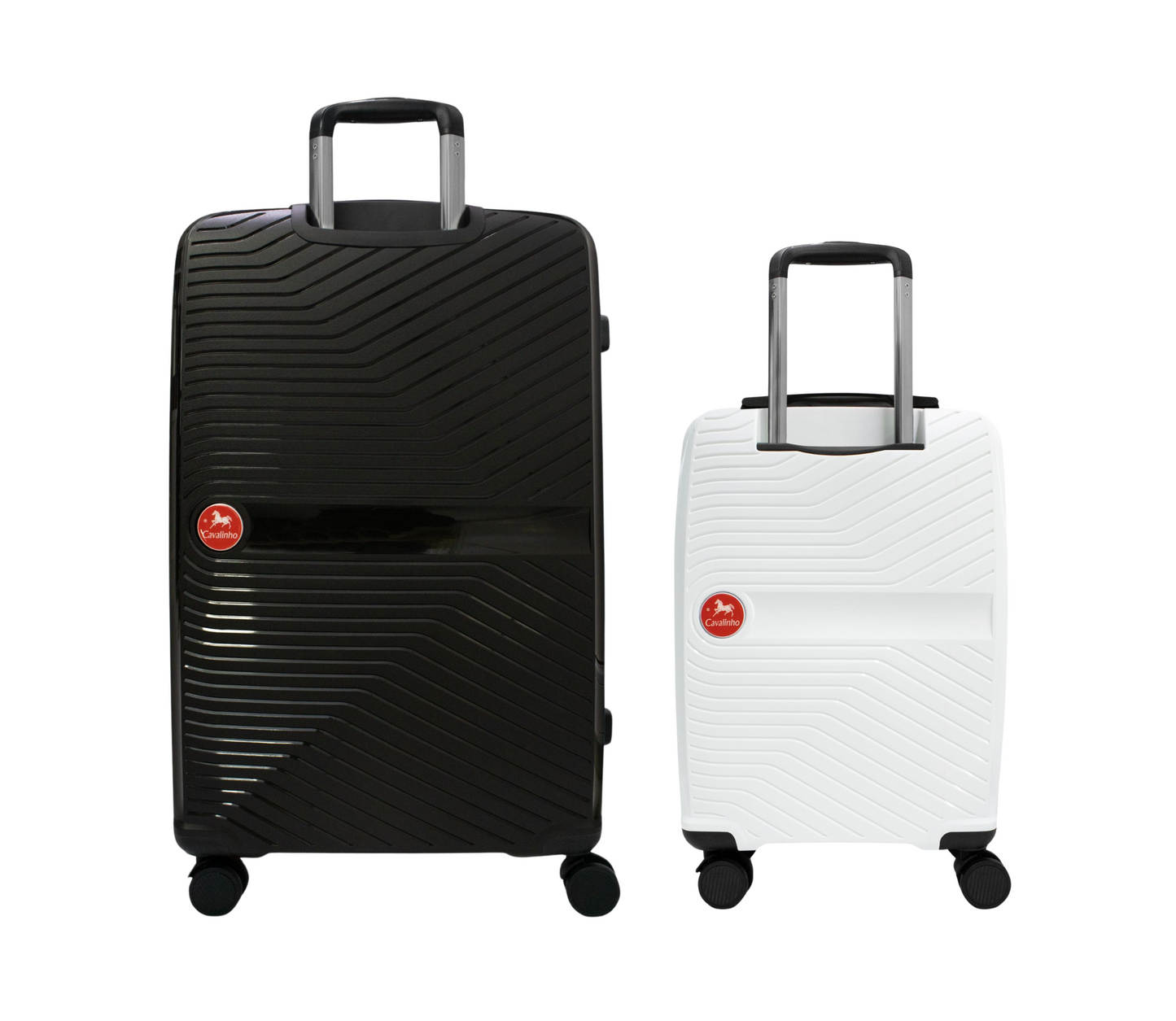 #color_ White Black | Cavalinho Canada & USA Colorful 2 Piece Luggage Set (19" & 28") - White Black - 68020004.0601.S1928._3